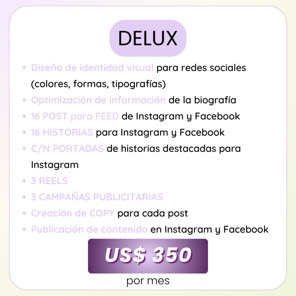 Plan Deluxe Community Manager